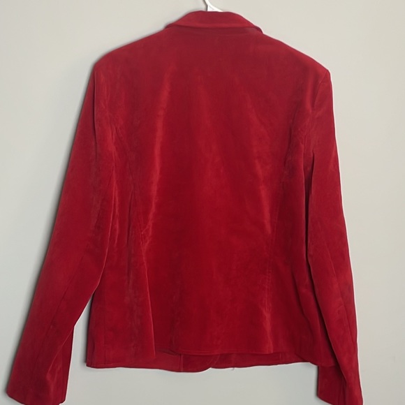 Kim Rogers Red Corduroy Blazer- 14 - Picture 3 of 11